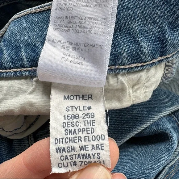 Mother Denim The Snapped Ditcher Flood Jeans Size 28 - Picture 7 of 8